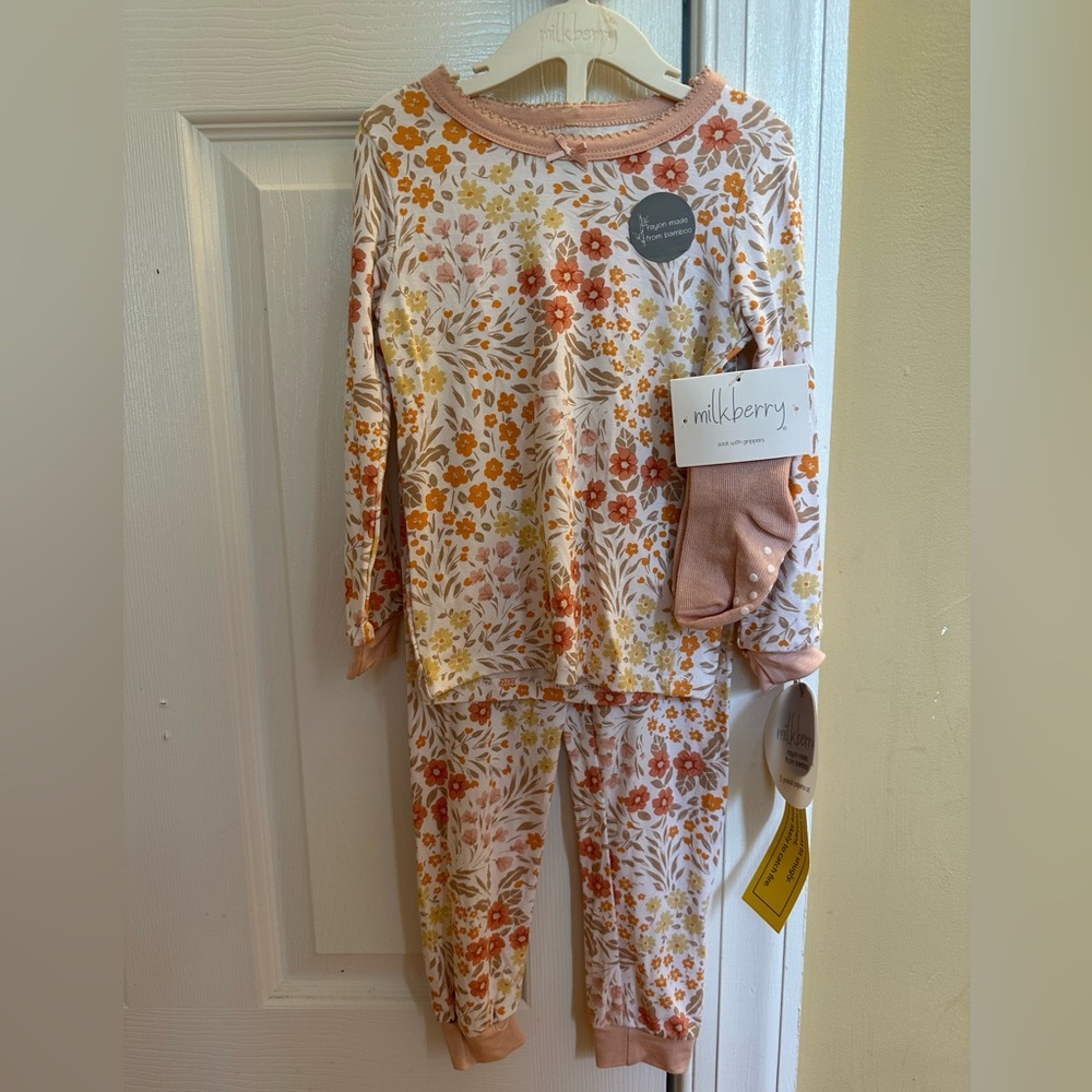 Milk berry Bamboo pajama set